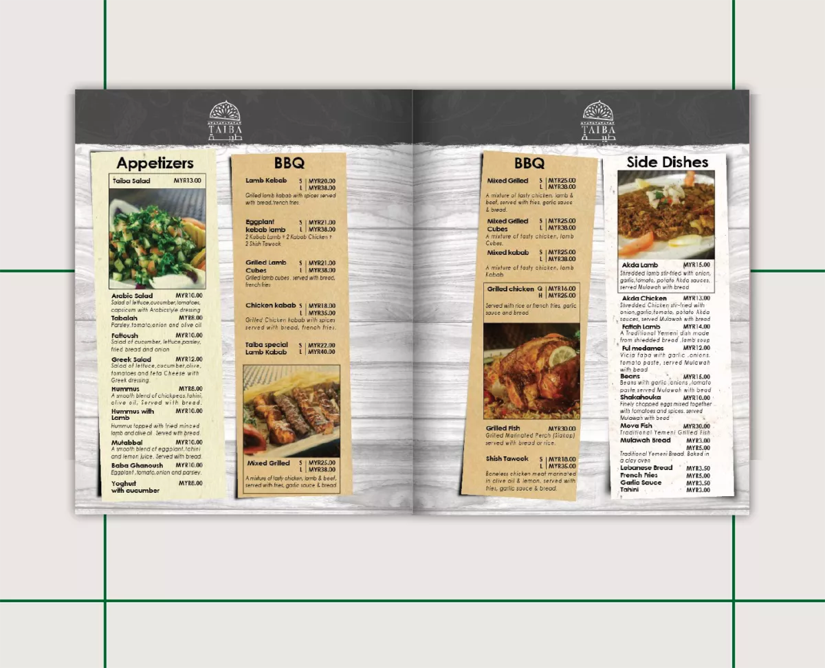design a perfect menu